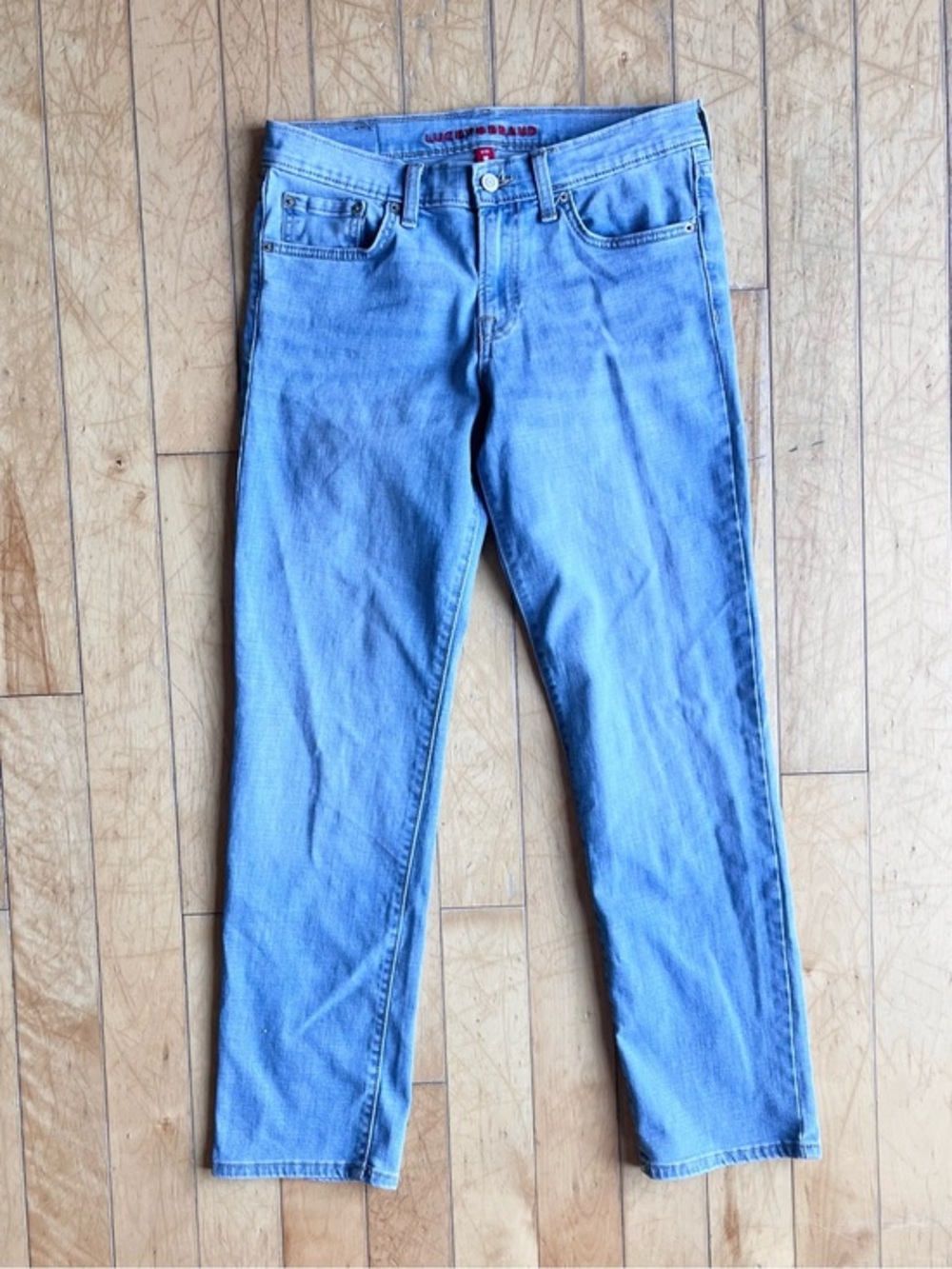 Lucky Brand Sweet Mid Rise Straight Leg Denim Jeans Light Wash Size 8/29